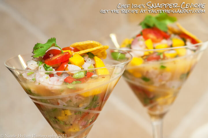 Chef Irie's Snapper Ceviche - Latin Caribbean Recipes