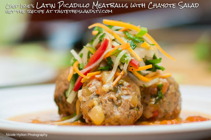 Picadillo-Meatballs-Chef-Irie - Caribbean Recipes