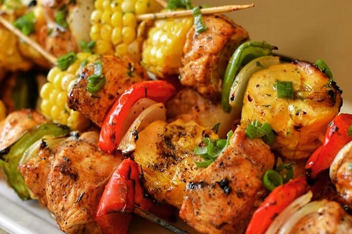 Jerk Chicken and Plantain Kebabs by Chef Mesha Welsh - Jamaican Jerk Recipes