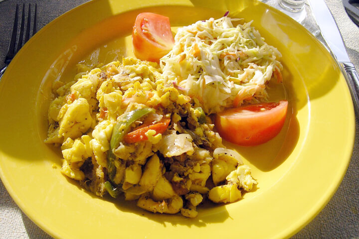 Ackee and Saltfish - Jamaican Breakfast Recipe - Caribbean Recipe
