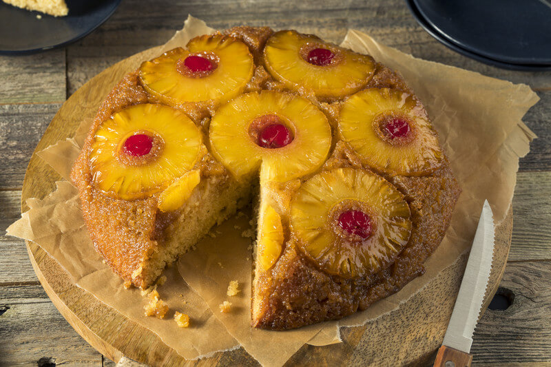 Pineapple Upside Down Cake - Haitian Recipes - Caribbean Recipes